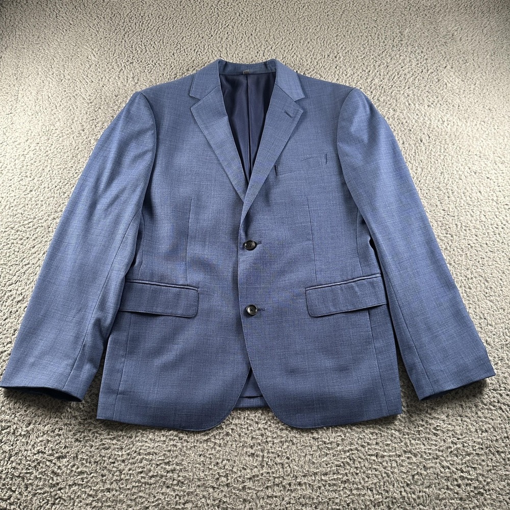 Bonobos Suit Jacket Mens 38S Blue Wool Stretch Athletic Fit Blazer Notch Lapel